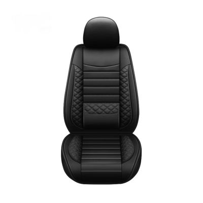 LYBCEOUF Four Seasons Car Seat Covers Pu Seat Cover with Backrest Cushion Seat Cover Car Universal Compatible with Most
