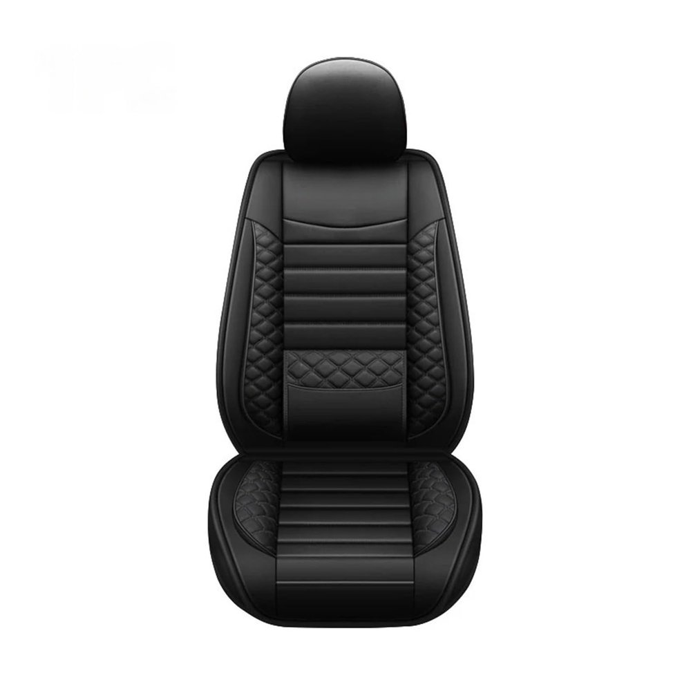 LYBCEOUF Four Seasons Car Seat Covers Pu Seat Cover with Backrest Cushion Seat Cover Car Universal Compatible with Most