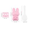 Mingzhe 3pcs FoodGrade Cartoon Sushi Mold for Quick Onigiri Making Fun Kitchen Activity for Kids (Pink) view 3