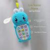 Rabbits Shape Phone Toy Including Bilingual Sounds Music and LED Light Sensory Toy for Toddler Bedtime Entertainment Bilingual Bunnies Shape Phone view 4