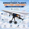TSMTLPI Rc Paper Airplane Kit with Gyro Stabilizer,2.4ghz DIY Electric Smart Remote Control Paper Airplane Power Components,STEM Foldable Lightweight Glider Tool for Hobbyists Beginner Flyers view 3