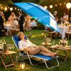 Clip On Chair Parasol | UPF 50+ UV Protection Double Canopy Umbrella view 3