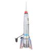 Chiyyak Tin Rocket Toy, Vintage Collectible Rocket Ship Model for Home Bar, Retro Tinplate Toy Car view 3