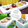 Inflatable Platform Pool Game Table Multifunctional Floating Tray Poolside Drink Station for Refreshments and Entertainment Inflatable Pool Drink Tray view 2