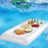 Inflatable Platform Pool Game Table Multifunctional Floating Tray Poolside Drink Station for Refreshments and Entertainment Inflatable Pool Drink Tray view 4