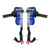 Asixxsix Tree Climbing Spikes, Height Adjustable 39 45cm Solid Steel Core Tree Climbing Spurs, Kit with Widened Straps Footboards Gloves for Fruit Picking Trimming view 4