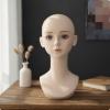 KQFCAZRE Mannequin Head with Shoulders Realistic Manikin Head with Shoulders Matte Hairpiece Display Bust Stylists, Cosplayers, Salons, Cosplay view 2