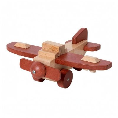 PETSOLA DIY Wooden Airplane Propeller Style DIY Plane Model Assembly Plaything