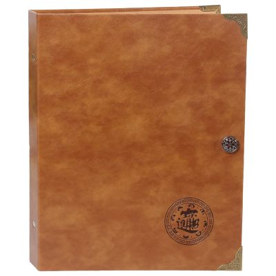 Currency Banknote Collection Book, 120 Pocket Money Album with 40 Transparent Pages, Brown PU Leather Cover, Embossed Design, 240 Bill Capacity, for Collectors and Currency Enthusiasts