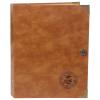 Currency Banknote Collection Book, 120 Pocket Money Album with 40 Transparent Pages, Brown PU Leather Cover, Embossed Design, 240 Bill Capacity, for Collectors and Currency Enthusiasts view 1