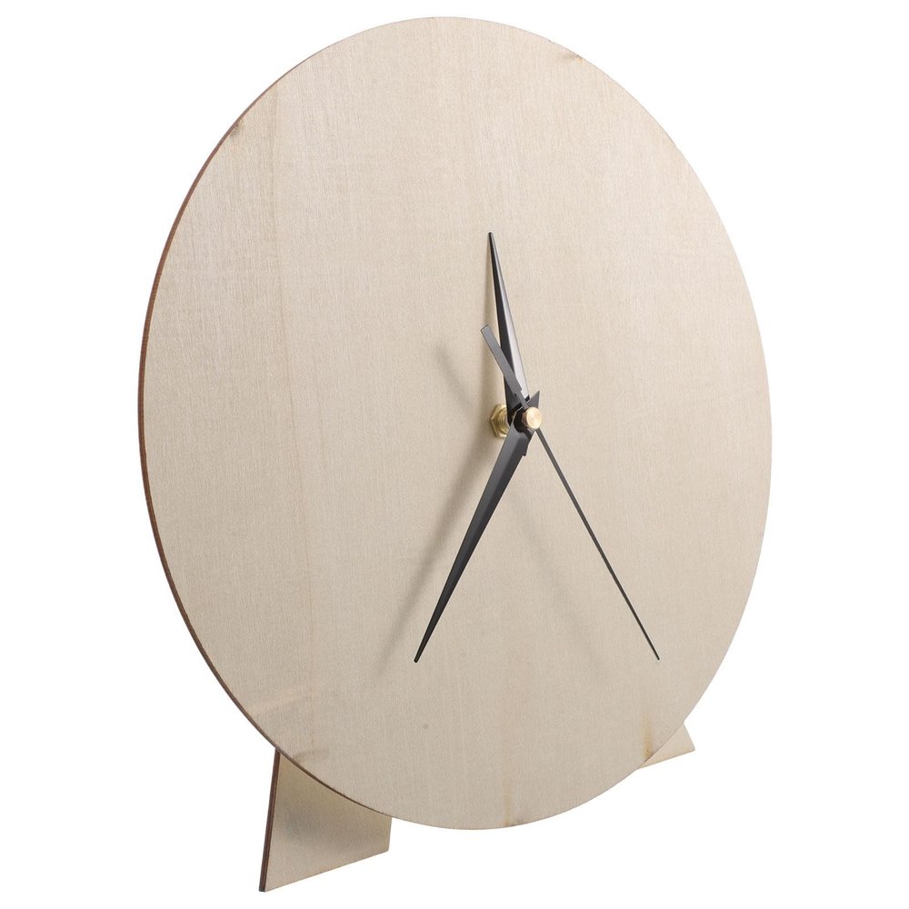 FUNOMOCYA Blank Round Wooden Clock Face for DIY Painting Home Decor