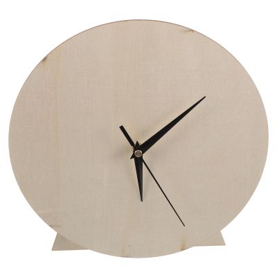 VOSAREA Blank Wooden Round DIY Clock Face for Craft Projects and Painting