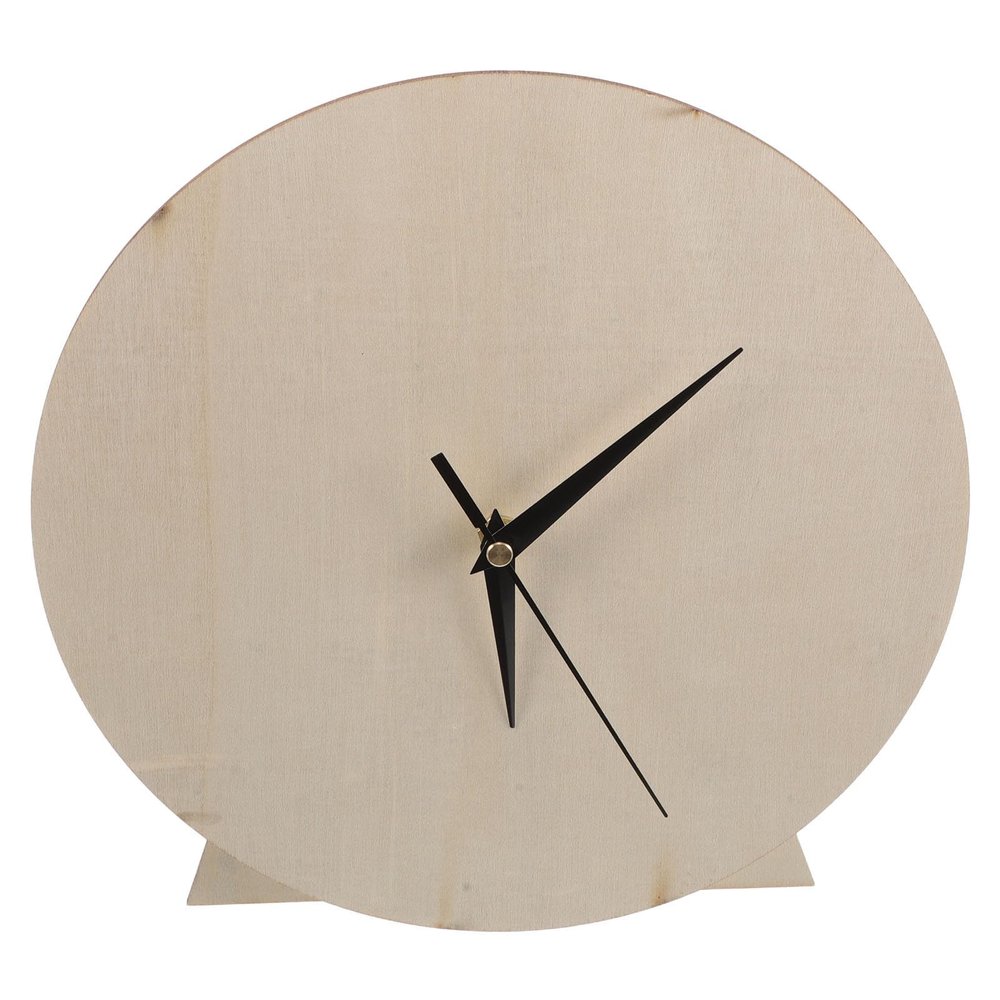 VOSAREA Blank Wooden Round DIY Clock Face for Craft Projects and Painting