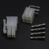 FHVQRCUNS 5set 5557 5569 4P Wiring Terminal Electrical Connector Kit 4.2mm 2x2P Bent Pin Jack view 1