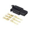 FHVQRCUNS 10 Set 2.8mm 3Pin Auto Electrical Wire Connector 2.8 3P Black Car with Terminals for E-Bike Automobile Motorcycle etc view 1
