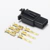 FHVQRCUNS 10 Set 2.8mm 3Pin Auto Electrical Wire Connector 2.8 3P Black Car with Terminals for E-Bike Automobile Motorcycle etc view 2