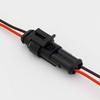 FHVQRCUNS 2 Pin Way Sealed Waterproof Electrical Wire Connector Set auto connectors with Cable view 4