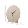 UKCOCO Blank Wooden Clock Face for DIY Painting Projects, Round Beige Clock Dial Made of Wood, Educational Tool for Skill Development, for Home Decor and Classroom Use view 2