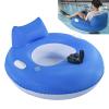 Electric Motorized Pool Lounger, Inflatable Tanning Float with Dual Propeller and Joystick, 360 Rotation Water Spray for Pool, Lake and Beach B view 1