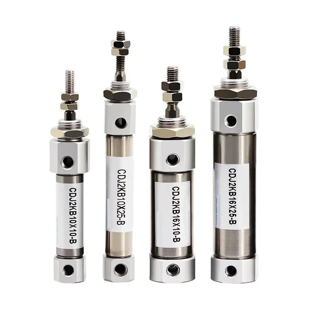 STZROXQZY 1pcs CDJ2KB10/16-10X15X20X25X50X75X100X200Z-B Hexagonal Piston Rod Anti-Rotation Stainless Steel Small Mini Cylinder