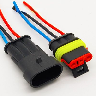 AARTERZZA 3 Pin Way Sealed Waterproof Electrical Wire Connector Set auto connectors with Cable