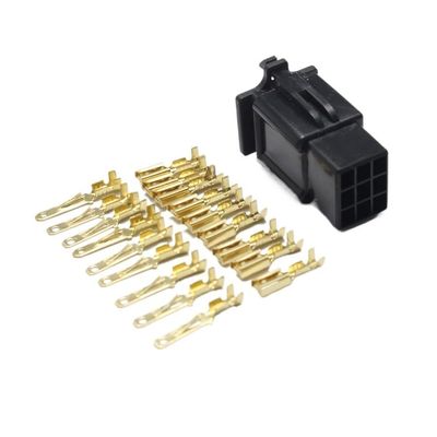 FHVQRCUNS 5set 2.8mm 9Pin Auto Electrical Wire Connector 2.8 9P Black Car with Terminals for E-Bike Automobile Motorcycle etc