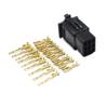 FHVQRCUNS 5set 2.8mm 9Pin Auto Electrical Wire Connector 2.8 9P Black Car with Terminals for E-Bike Automobile Motorcycle etc view 1