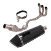 Middle Section Link Pipe For Triumph For Tiger 900 Rally Pro 2020-2021 Full Exhaust System Carbon Fiber Tail Pipe Link Tube A(A) view 2