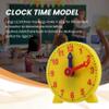 Casendy 4 Inch Student Learning Clock Time Model Teacher Gear Clock 12/24 Hour School Learning Tools view 2