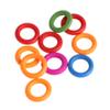10 Pieces Wooden Rings Natural Wood Rings Smooth Colorful Unfinished Wood Circles for Pendant Jewelry Making Bird Toys for Girls Climbing Toys Funny Bird Perches for Large view 1