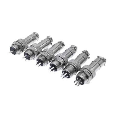 YCPYC 5PCS GX12 2/3/4/5/6/7Pin Female Socket Quick Connector 12mm Set