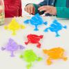 RiToEasysports 12 Colorful Jumping Toys, Finger Pressing Leaping Frogs with Bucket for Kids Bouncing Game (Barreled) view 3