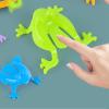 RiToEasysports 12 Colorful Jumping Toys, Finger Pressing Leaping Frogs with Bucket for Kids Bouncing Game (Barreled) view 4
