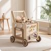 FytStycale Kitchen Cart Pusher Interactive Activity Toy Cart Multifunctional for Young Children, Beaded Kitchen Cart view 2