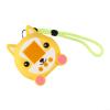Belnotelt Silicone Case for Punirunes Interactive Digital Toy, Protective Skin Cover with Lanyard, Soft Shockproof Bumper Shell, Yellow view 2