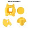 Belnotelt Silicone Case for Punirunes Interactive Digital Toy, Protective Skin Cover with Lanyard, Soft Shockproof Bumper Shell, Yellow view 4