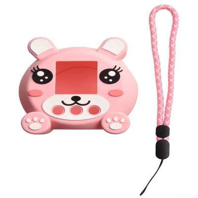 Belnotelt Silicone Protective Case for Punirunes Interactive Digital Toy, Soft Shockproof Skin Cover with Precise Cutouts, Lightweight Anti-Scratch Shell for Virtual Pet Game Device(Pink)