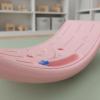Gralara Kids Balance Board Non-Slip Surface Curved Wobble Board PE Material Active Play Equipment for Young Children, Indoor, Playroom, Array, Yellow view 2