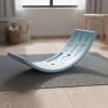 Gralara Kids Balance Board Non-Slip Surface Curved Wobble Board PE Material Active Play Equipment for Young Children, Indoor, Playroom, Array, Yellow view 4