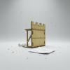FytStycale 1:72 Scale Model Hands-on Activity 1:72 Scale Model Kit Cut Miniature Building Set for Desktop Ornament, Large Right Angle view 4