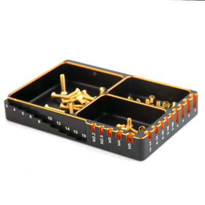 RC Repairs Components for Aluminum Alloy Screw Tray RC Model Repair Spiral Storage Nut Washer Organizer Tool Upgrade Parts Spare Toy Models