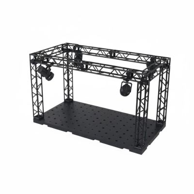 Qianly DIY Hangar Display Base Color Changing Lights Light-up Display Stage Modular Design Action Figure Concert Stage for, Toy Photography, Vt-131-1 with Light
