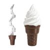 Retractable Ice Cream Sword Toy, Extendable Cone Sword Toy, Telescopic Fidget Toy with Spiral or Straight Style, Funny Gag Gift (Spiral Style) view 1