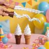 Retractable Ice Cream Sword Toy, Extendable Cone Sword Toy, Telescopic Fidget Toy with Spiral or Straight Style, Funny Gag Gift (Spiral Style) view 2
