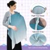 White Blue Gradient Muslin Nursing Cover for Breastfeeding view 4