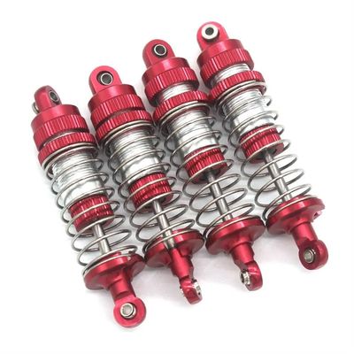 Metal Oil Pressure Shock Absorber Parts Compatible With MJX 14210 14209 RC1/14 Remote Control Vehicle(RED)
