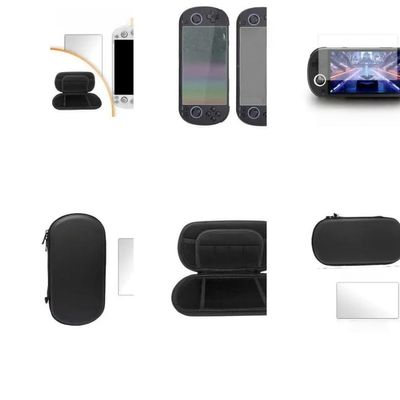 for Game Storage Bag & Tempered Film Console Screen Protector Cover for