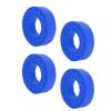 Pomya Blue Soft Silicone Tire Foam Set 4Pcs | Insert for Axial SCX10 III RC, Durable Grip Traction, Easy Install Custom Fit (Blue) view 3