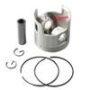Piston 0.50Mm O/S Diameter 80.5MM 66T-11636-00 66T-11636-01 Compatible With Outboard Motor 2-Stroke E40 40X view 2