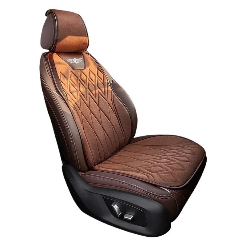 LYBCEOUF Suede Car Seat Covers 5 Seat Full Set with Backrest All Season Comfort Compatible with Sedan SUV